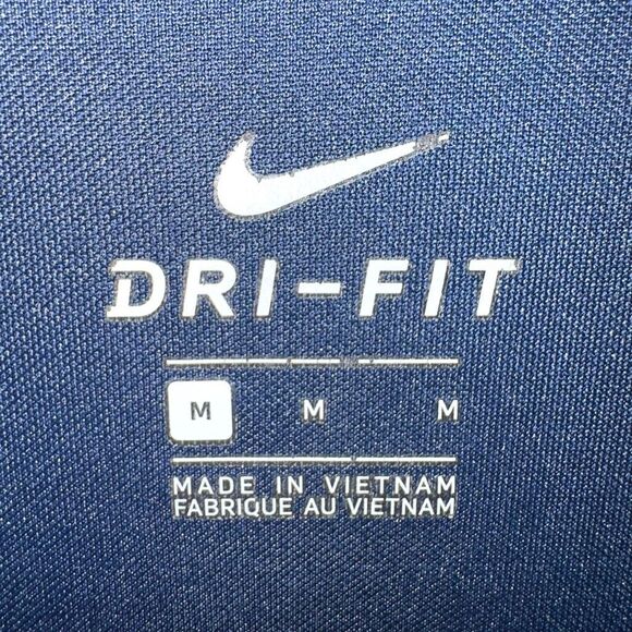 Nike Golf Charcoal Navy Blue Dri Fit Performance Polo Shirt Men’s Size M - Picture 2 of 5